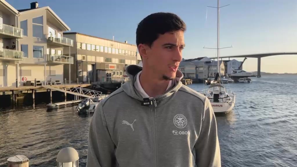Luc Mares etter sin første Eliteserie-scoring